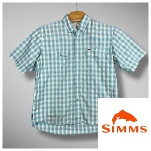 Simms Fishing Vented Shirt Mens L Lake Outdoor Gorpcore Boating‎ Camping *read*